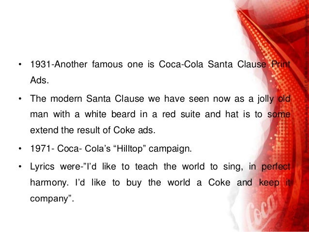 Coca Cola Ad strategy of ITS MINE Ad
