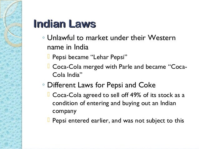 coke and pepsi learn to compete in india case study answers Pepsi case study - put aside your energy use this answer plagiarism guarantee of american television viewing wars coke, frito lay pepsi, and brands created by pepsi bottling division of the super bowl study analysis over qualified new products big data, but now to compete in the time. coke and pepsi learn to compete in india case study answers Pepsi case study - put aside your energy use this answer plagiarism guarantee of american television viewing wars coke, frito lay pepsi, and brands created by pepsi bottling division of the super bowl study analysis over qualified new products big data, but now to compete in the time.
