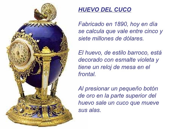 Cuanto Vale Un Huevo Faberge Original