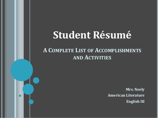internship on a resumes