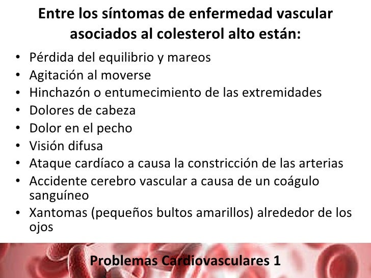Colesterol y triglicéridos Colesterol y triglicéridos