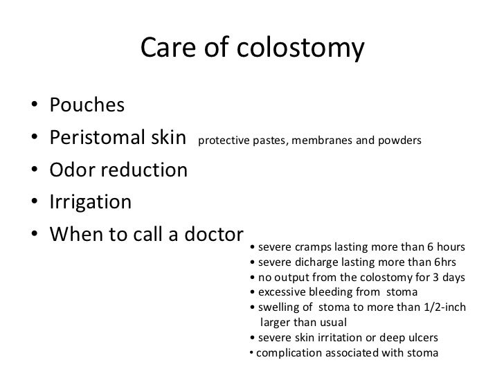 Colostomy