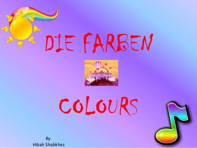 German Colours: Die Farben