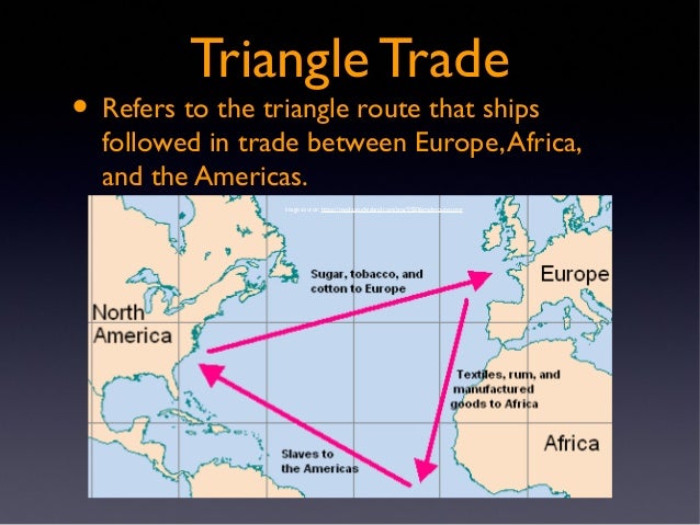 describe the effects of the triangular trade system