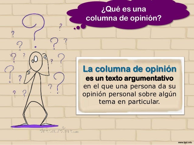 ¿Cómo se escribe una columna de opinión?