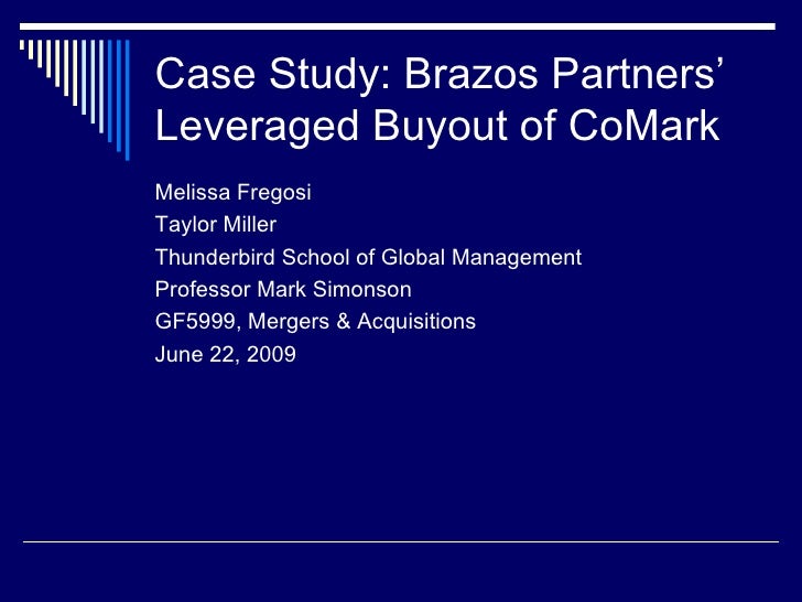 brazos partners the comark lbo Custom brazos partners: the comark lbo, spanish version harvard business (hbr) case study analysis & solution for $11 finance & accounting case study assignment help, analysis, solution,. brazos partners the comark lbo Custom brazos partners: the comark lbo, spanish version harvard business (hbr) case study analysis & solution for $11 finance & accounting case study assignment help, analysis, solution,.