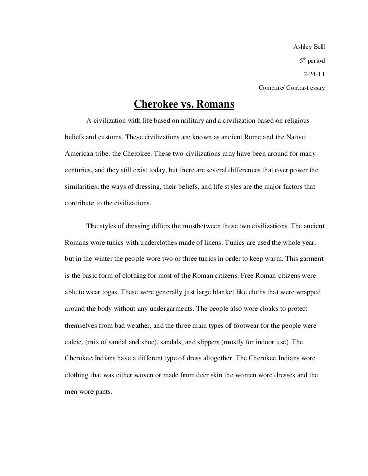Similarities and differences essay thesis