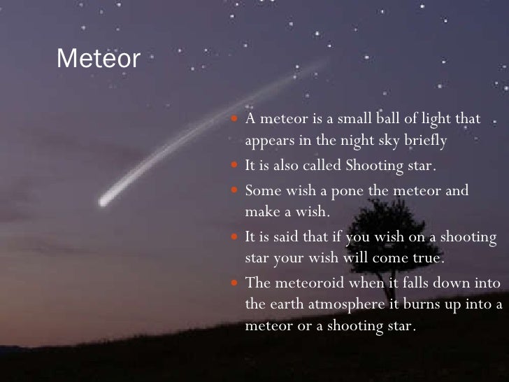 Comets, Asteroids, And Meteors Project 12 diagram of meteor 
