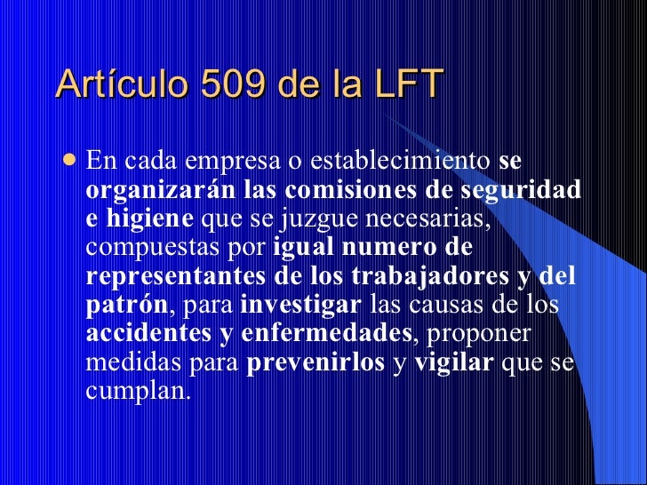 Art 509 Ley Federal Del Trabajo