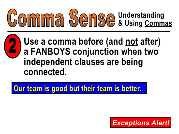 when to use a comma before but