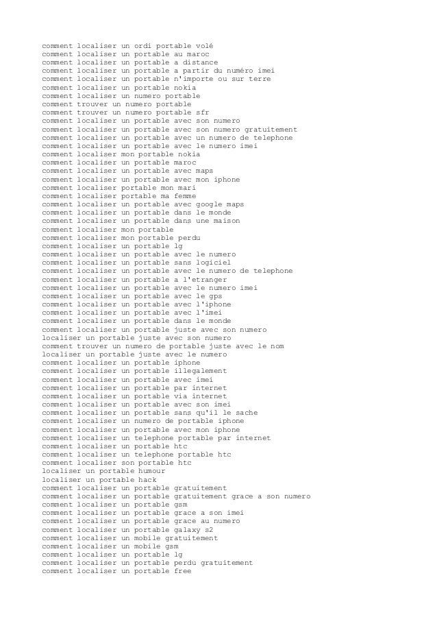 comment localiser un portable a distance