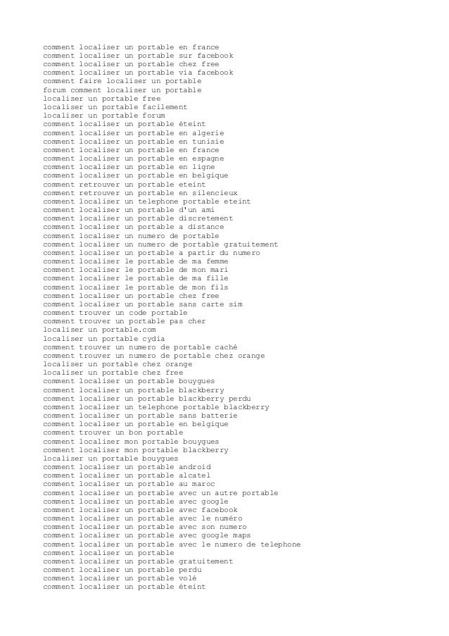 comment localiser un portable chez free