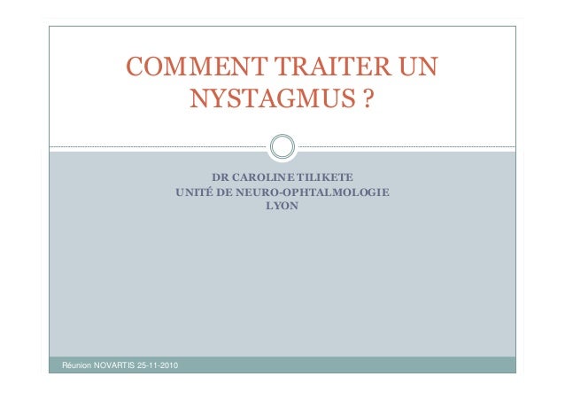 comment traiter un nystagmus