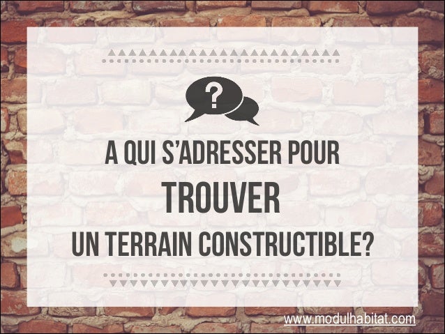 comment trouver un terrain