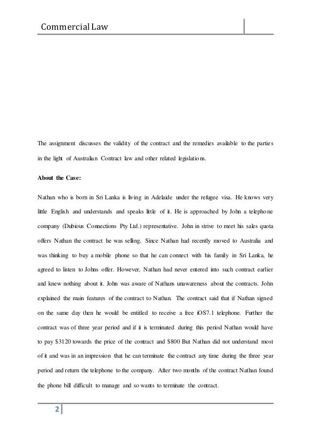 Business law essay introduction