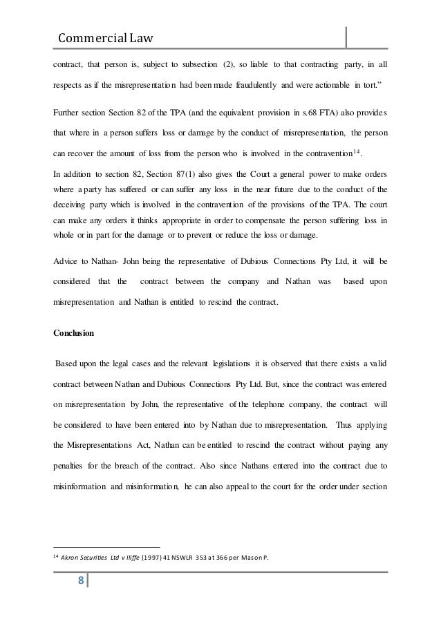 assignment example a of contract
