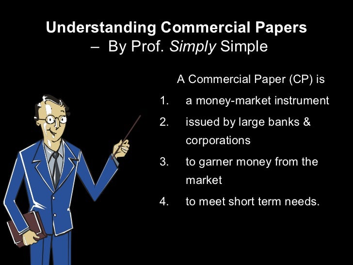 Short term commercial paper definition