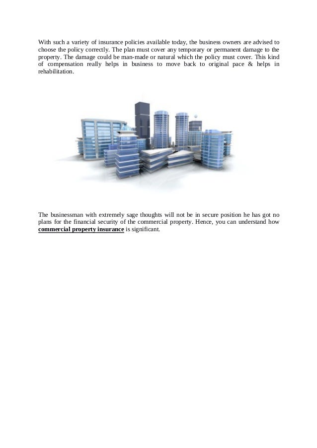 What are The Significance of Commercial Property Insurance?