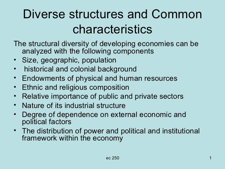 Common features of_developing_economies