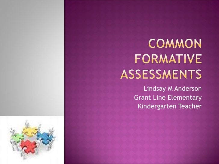 Common formative assessments