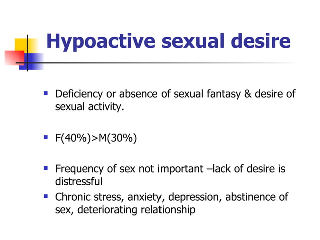 Common Sex Problems Female PPT Sexual Conditions Sexual Health