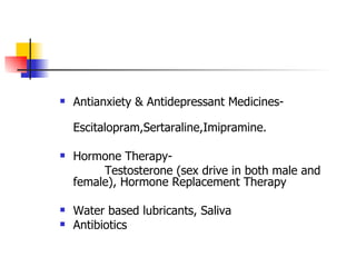 Common Sex Problems Female PPT