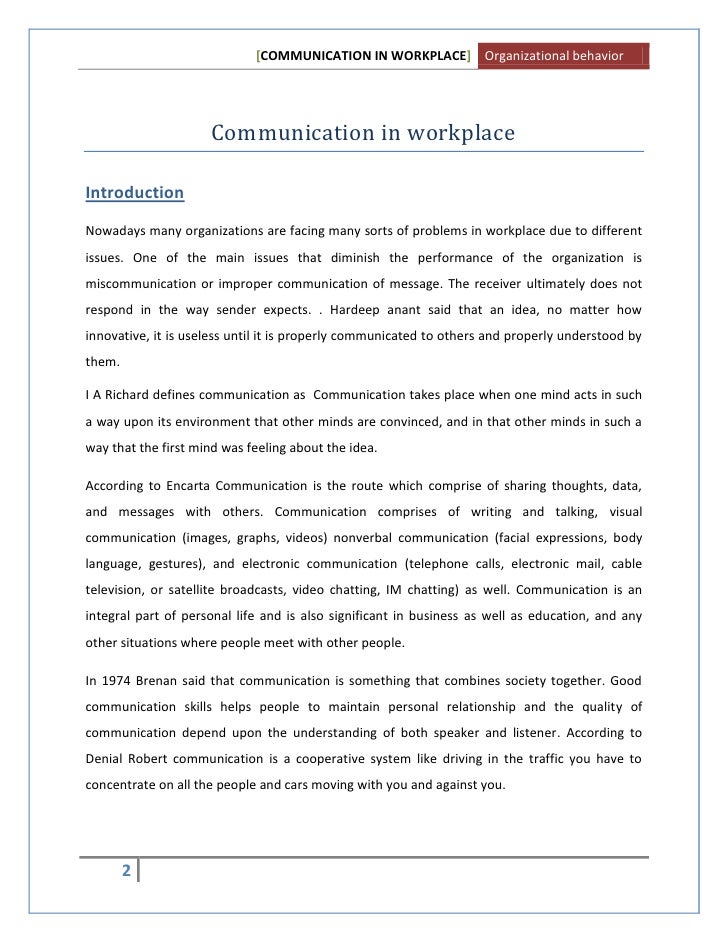 Communications dissertation