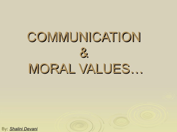Non moral values definition