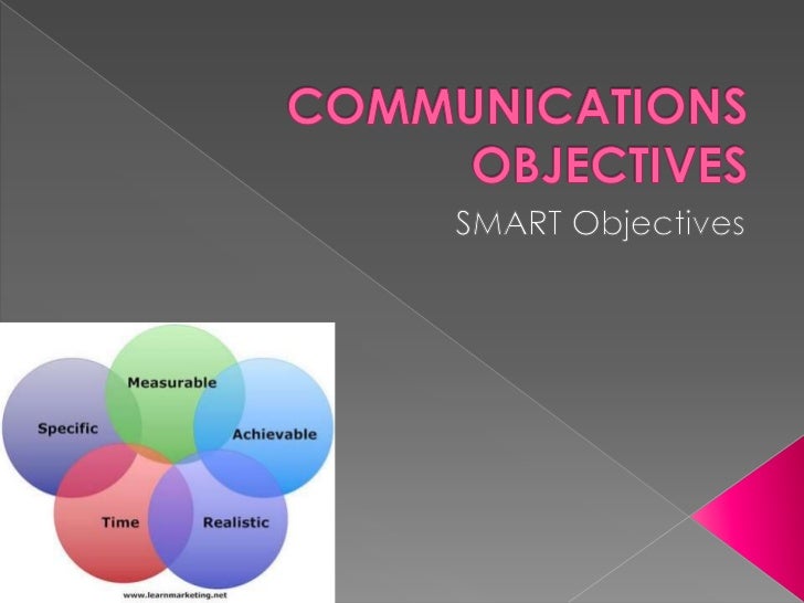 Communications Objectives ppt