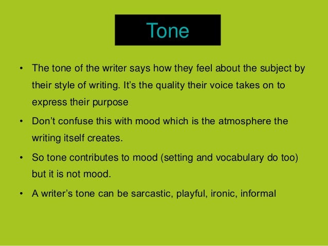 Essay Tips: Style Analysis - Tone of Voice Words