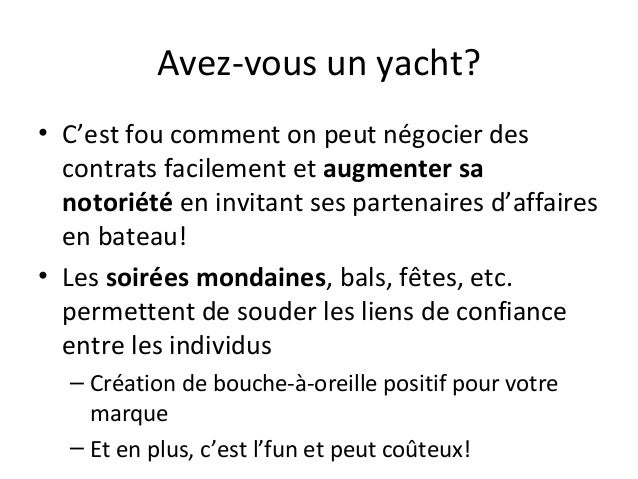 comment devenir vendeur yacht