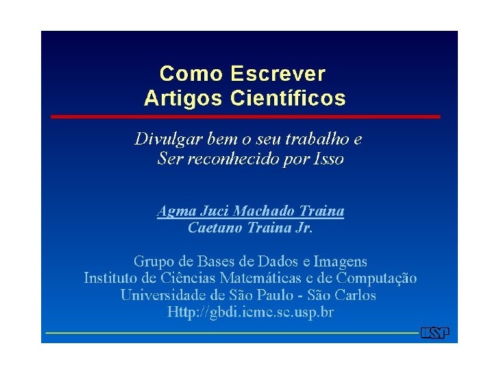 Como escrever artigos cientificos