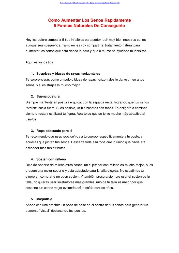 Las revocaciones al orégano para el aumento del pecho