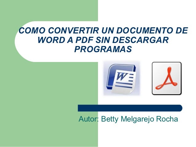 Convertir Archivos En Pdf A Word