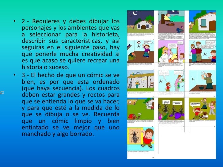 Resultado de imagen de pasos para hacer un comic primaria