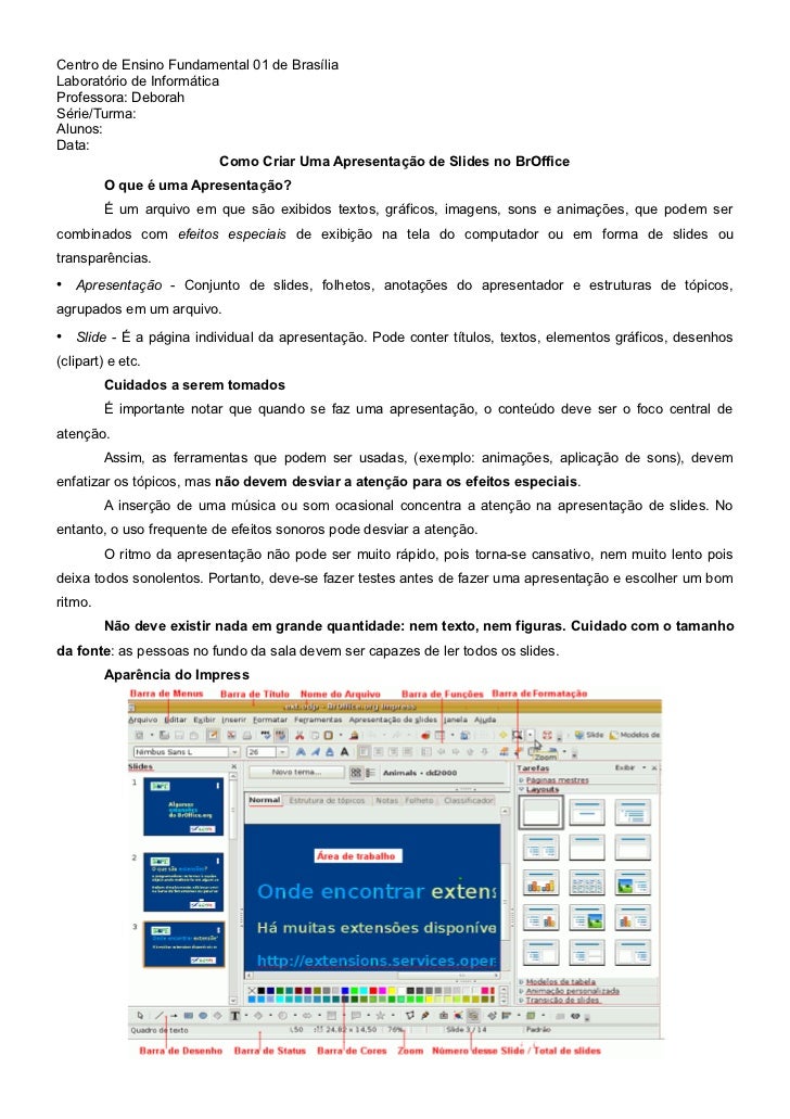Programa para criar apresentacao de slides