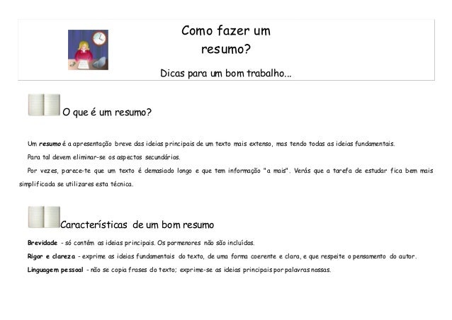 Resumo de monografia como fazer