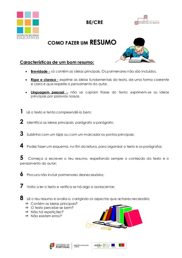 Como fazer um resumo esquematico