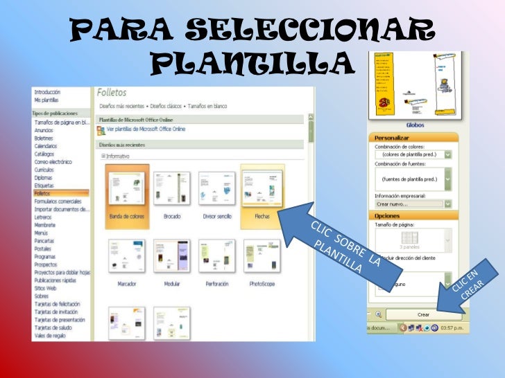 como hacer folletos