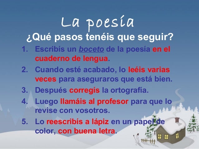 Resultado de imagen para pasos para realizar una poesia