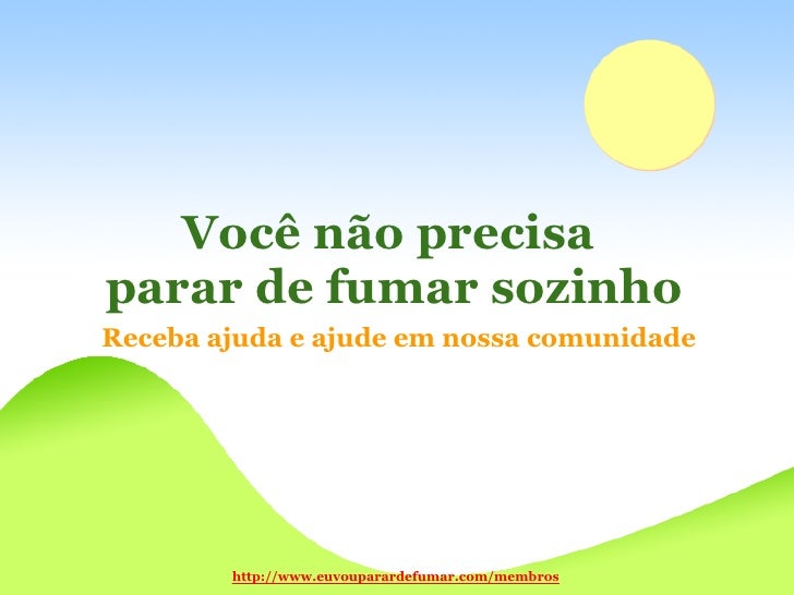 O primeiro modo de deixar de fumar