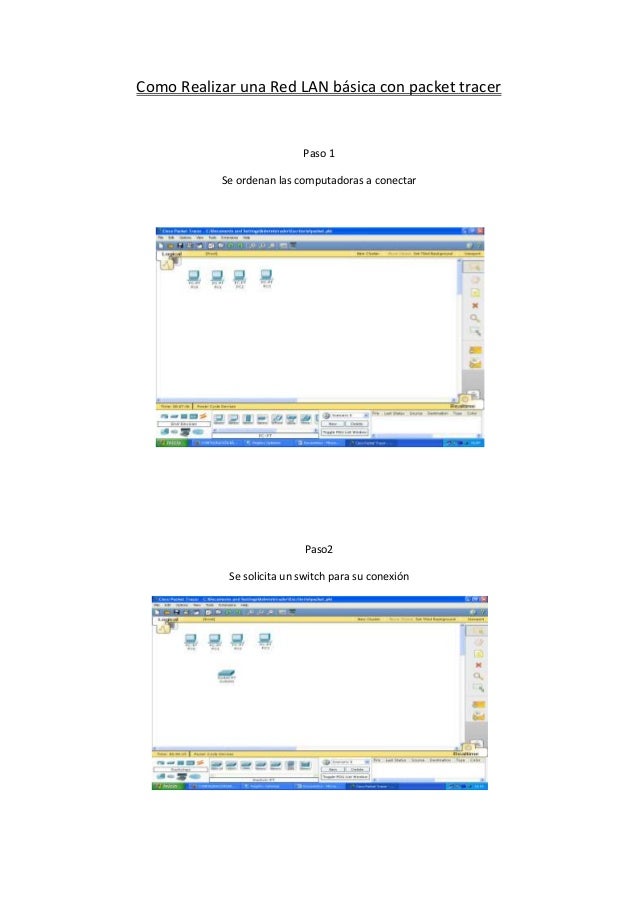 Como realizar una red lan básica con packet tracer