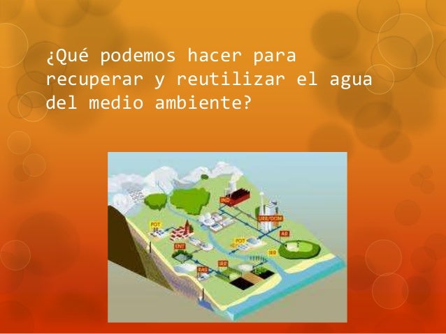 Como reutilizar y reusar el agua.