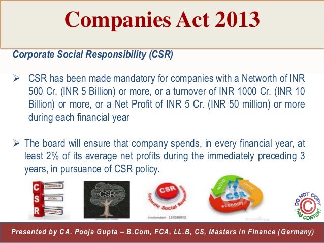 Stock options companies act 2013