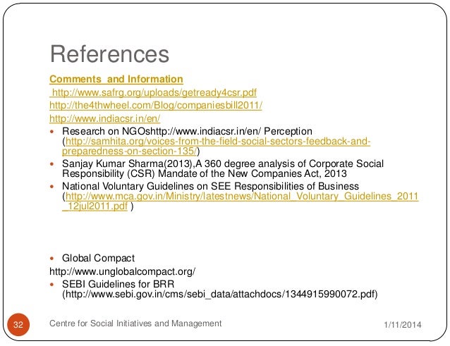 csr references csr references