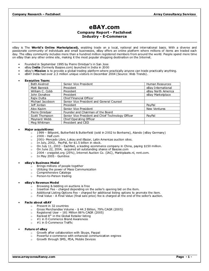 free fact sheet templates