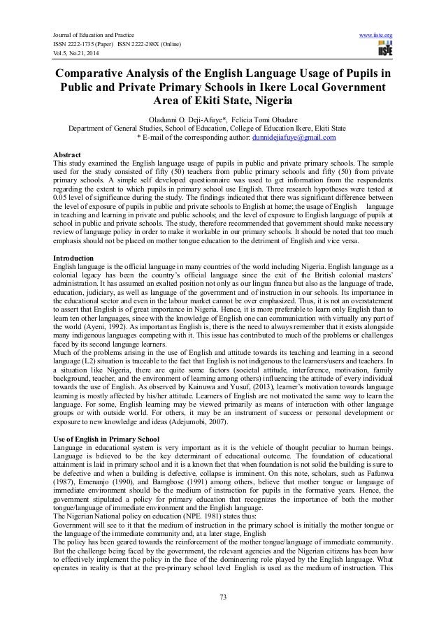 Essay Importance English Language In Nigeria