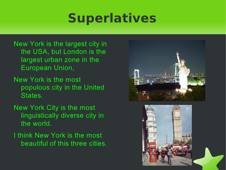 Comparative And Superlative Sentences 
