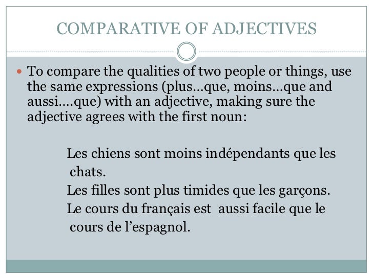 Comparative & superlative phrases
