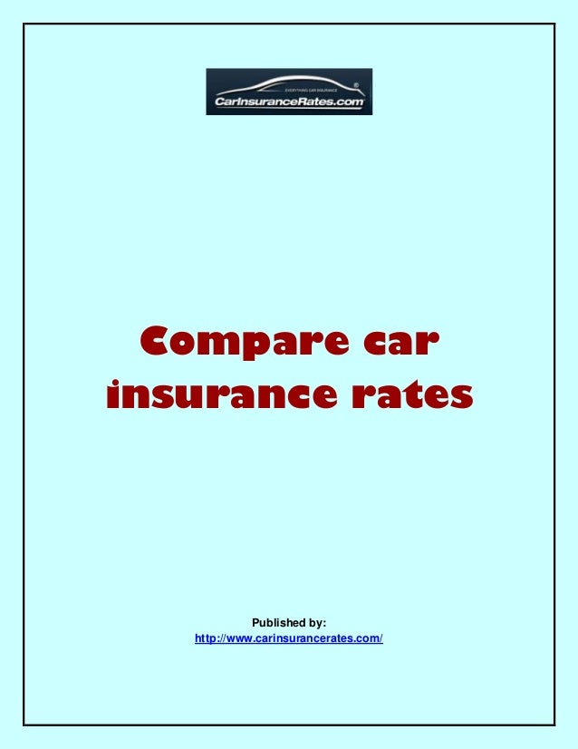 Compare car insurance rates